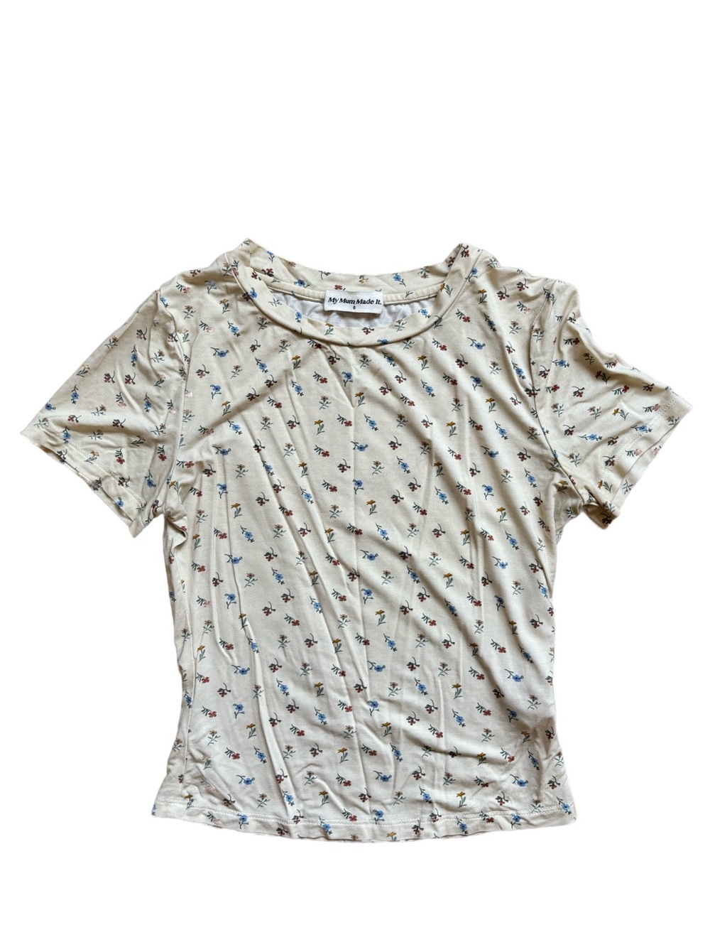 My Mum Made it Cream Floral Top